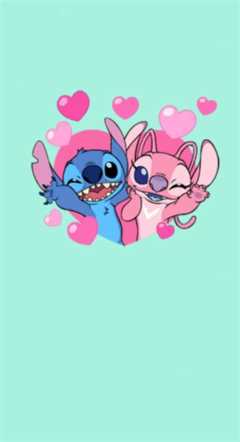 Wallpaper Stich casal ️💕 in 2021 | Backgrounds girly, Cute disney ...