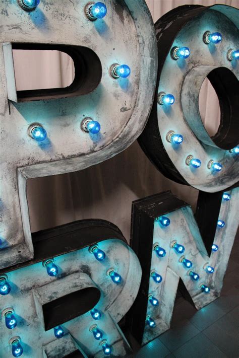 1930s Industrial Sign Letters PORN Sculpture by Colorado Artist Bill ...