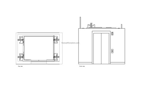 Otis Elevator, AutoCAD Block - Free Cad Floor Plans