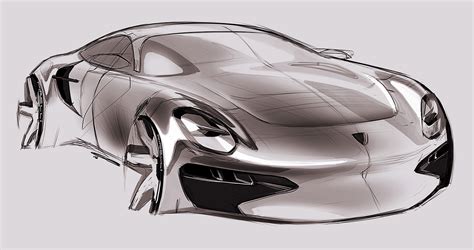 Car design sketches #8 on Behance