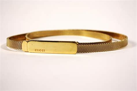 GUCCI Gold Plated Belt at Rice and Beans Vintage