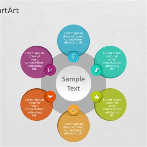 SmartArt Cycle Overlapping 8 Steps