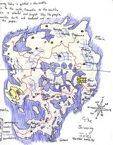 Shivering Isles Map by vincent-is-mine on DeviantArt