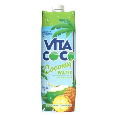 Vita Coco® Coconut Pineapple Flavored Bottled Water, 1 liter - Kroger