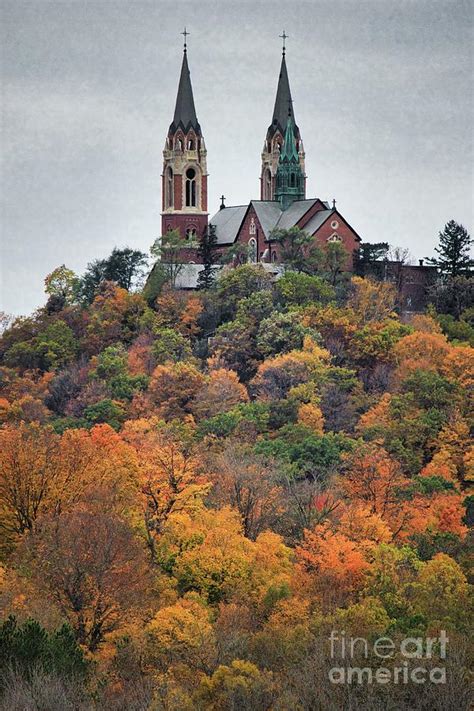 Holy Hill Fall colors 1 Photograph by Eric Curtin - Pixels