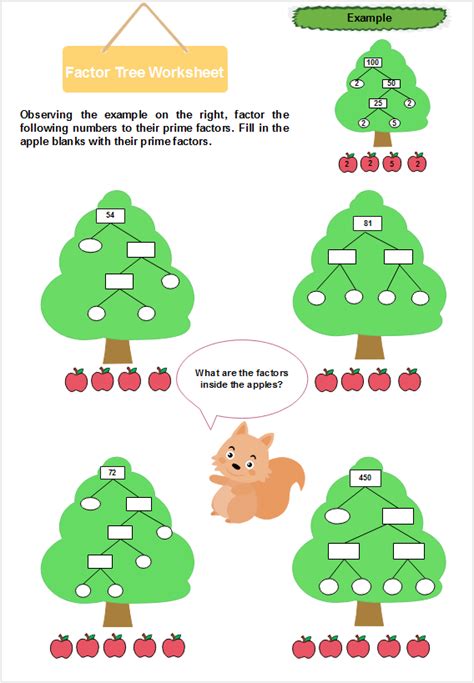 Prime Factorization Worksheet