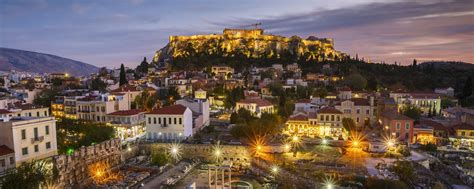 Acropolis Of Athens At Night