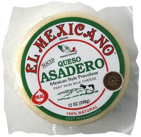 El Mexicano Queso Asadero Sliced Cheese - 12 oz, Nutrition Information ...