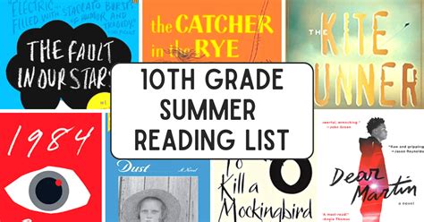 10th Grade Summer Reading List (Free Printable Summer Reading Log)