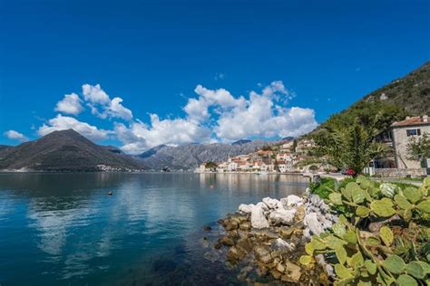 Premium Photo | Perast town in the kotor bay