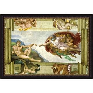 Sistine Chapel Ceiling: Creation of Adam by Michelangelo Buonarroti ...