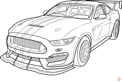 Ford Mustang Car Coloring Pages