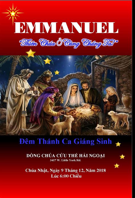 Video Thánh Nhạc Giáng Sinh 2018 “Emmanuel Thiên Chúa Ở Cùng Chúng Ta ...