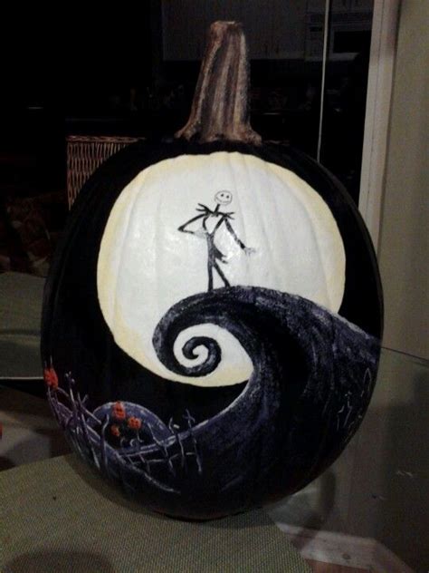 Pumpkin painting. The nightmare before christmas scene by Courtney ...