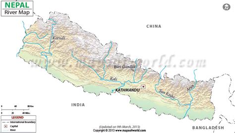 Nepal River Map