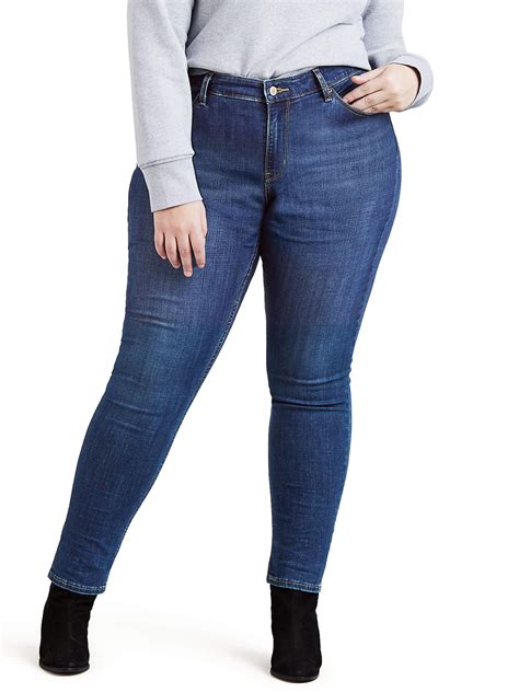 Levis Women's Plus Size 711 Stretch Mid Rise Skinny Jeans - Walmart.com