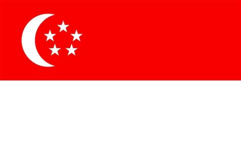 Premium Vector | Singapore flag