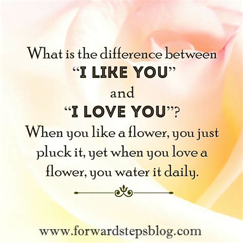 I like you, I love you | Inspiring Self Improvement Quotes