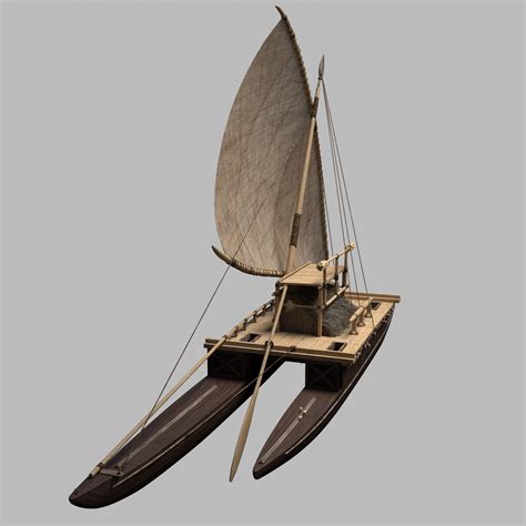 Drua boat model - TurboSquid 1537060