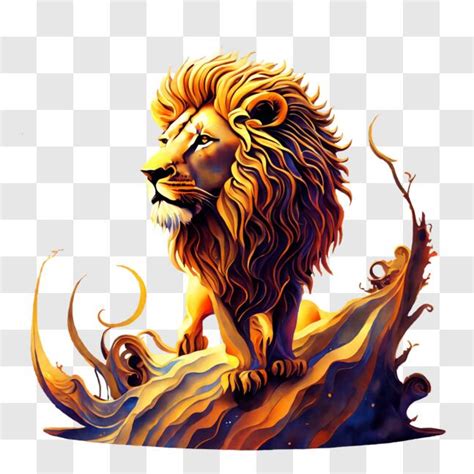 Download Powerful Lion - Symbol of Strength and Mythology PNG Online ...