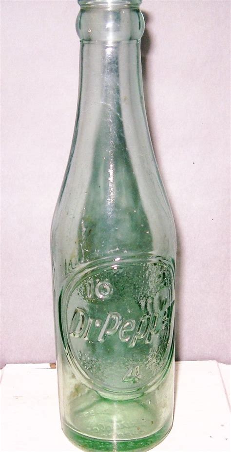 Vintage Dr Pepper Bottle Embossed Letters Dr Pepper Bottle