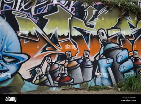 Brighton street art North Laines Stock Photo - Alamy