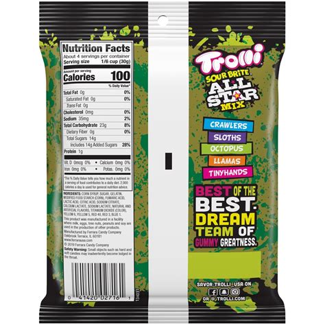 Trolli Sour Brite All Star Mix Gummi Candy 3.8 oz | Shipt