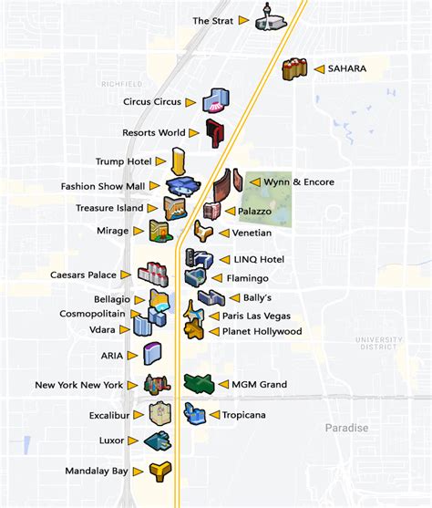 Las Vegas Strip Map (2024) | Interactive & Printable Maps