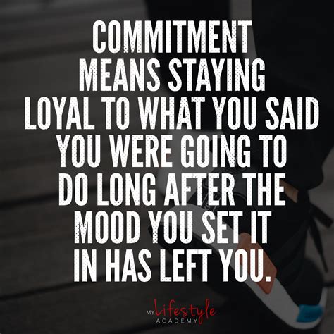 Commitment Quote - My Lifestyle Academy