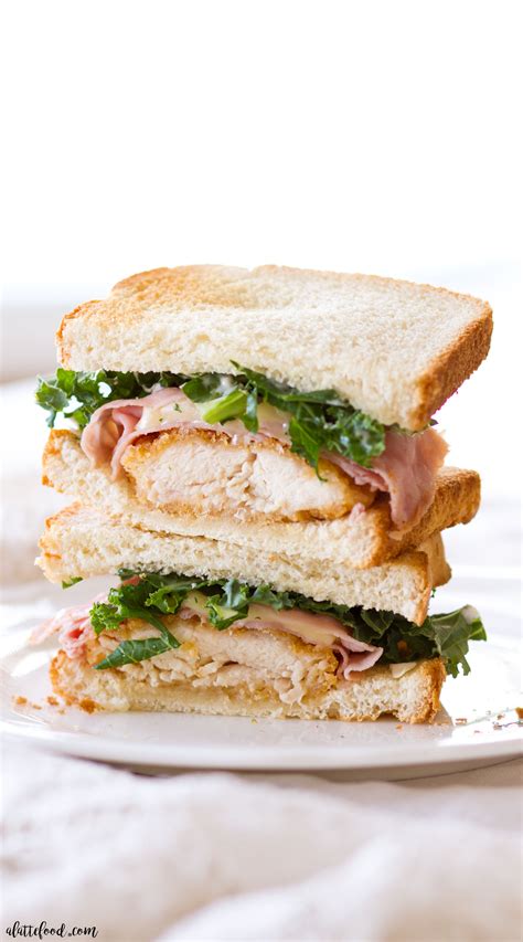 Chicken Cordon Bleu Sandwich - A Latte Food