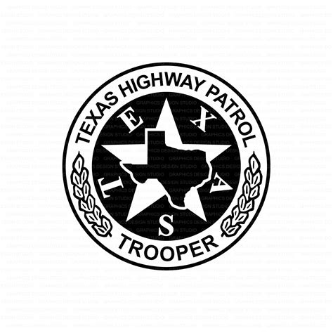 Texas Highway Patrol Badge SVG Trooper Svg Vector File Clip | Etsy