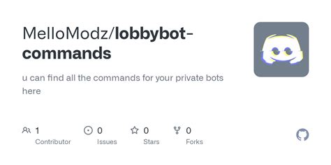 GitHub - MelloModz/lobbybot-commands: u can find all the commands for ...