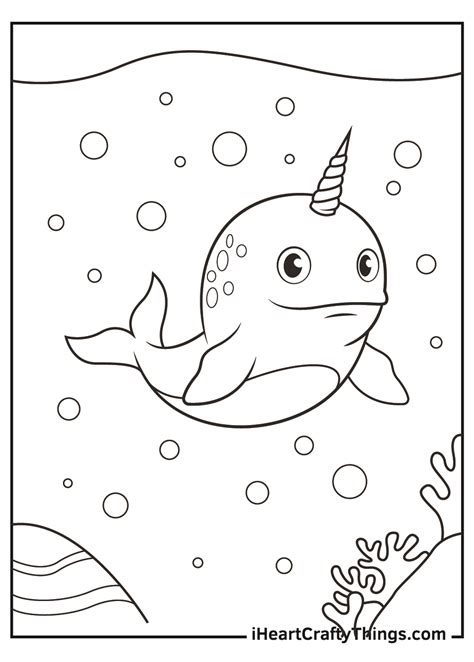 Narwhal Coloring Pages (Updated 2021)