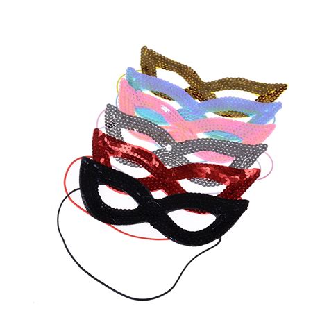 6 Colors Halloween Party Women Eye Mask For Masquerade Party Fancy ...