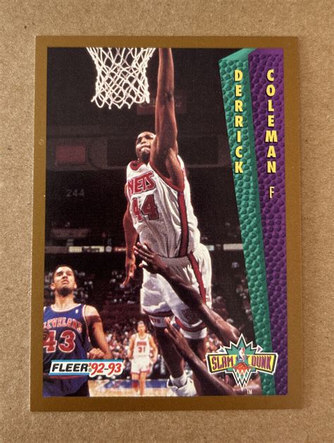 1992-93 Fleer #296 Derrick Coleman Basketball Card | eBay