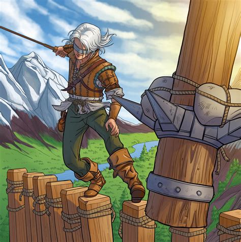 Ciri training - The Witcher Adult Coloring book by Hitokirisan on ...