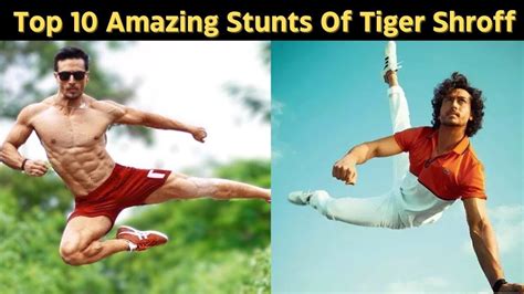 Top 10 Amazing Stunts Of Tiger Shroff - YouTube