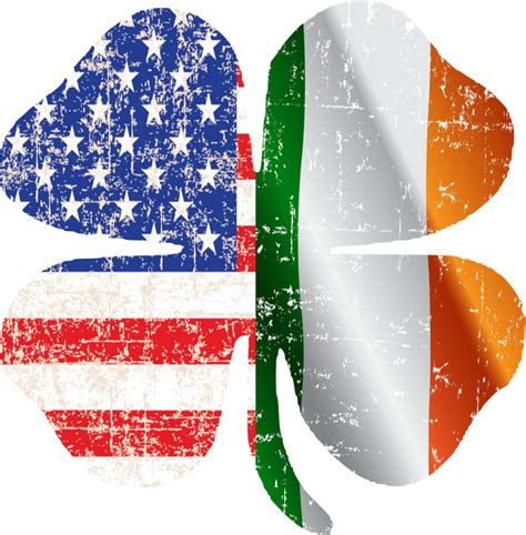 Lucky Irish clover american flag Art Print by WordArt | American flag ...