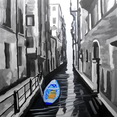 Buy Blue Boat by Community Artists Group@ Rs. 8090. Code:52Landscape101 ...