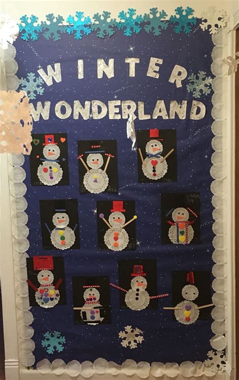 Winter Wonderland Bulletin Board | Winter activities preschool, Fun ...