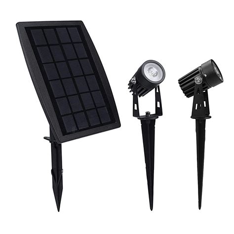 Solar Spotlight, Waterproof Outdoor Solar Lights Landscape Lighting ...