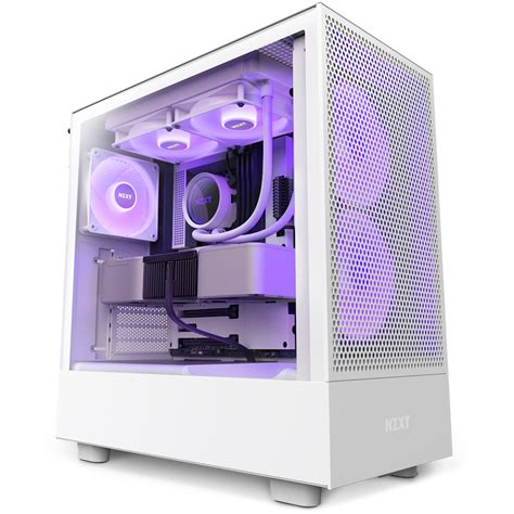 NZXT H Series H5 Flow RGB WH 2023 edition Mid-Tower Cabinet at Best Price