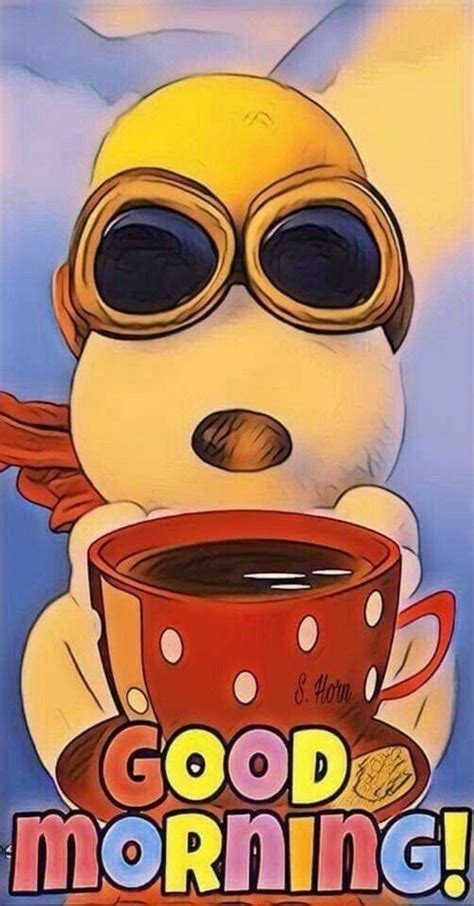 Pin by Karen Carpenter on Good Morning/Coffee | Good morning snoopy ...