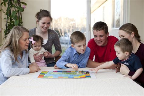 Family Playing Board Games