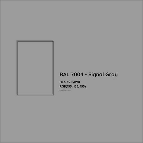 RAL 7004 - Signal Gray Complementary or Opposite Color Name and Code ...