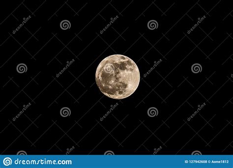 Full Moon on Black Background Stock Photo - Image of light, lunar ...