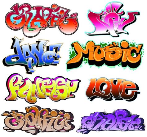 Beautiful graffiti font design (884) Free EPS Download / 4 Vector