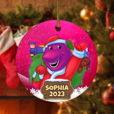 Custom Barney Ornament 2023 Personalized Barney Christmas - Etsy