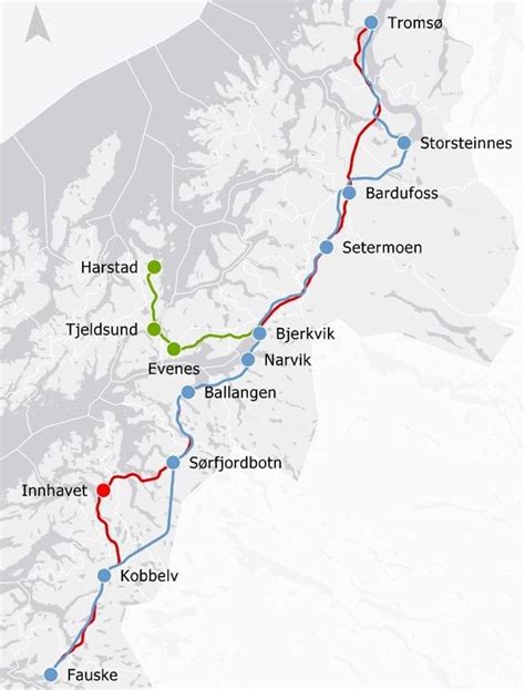 Norway Train Routes Map