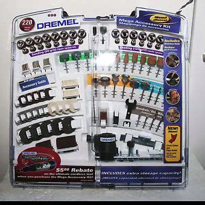 New Dremel 220 Piece Tool Kit Mega Accessory Kit WOW